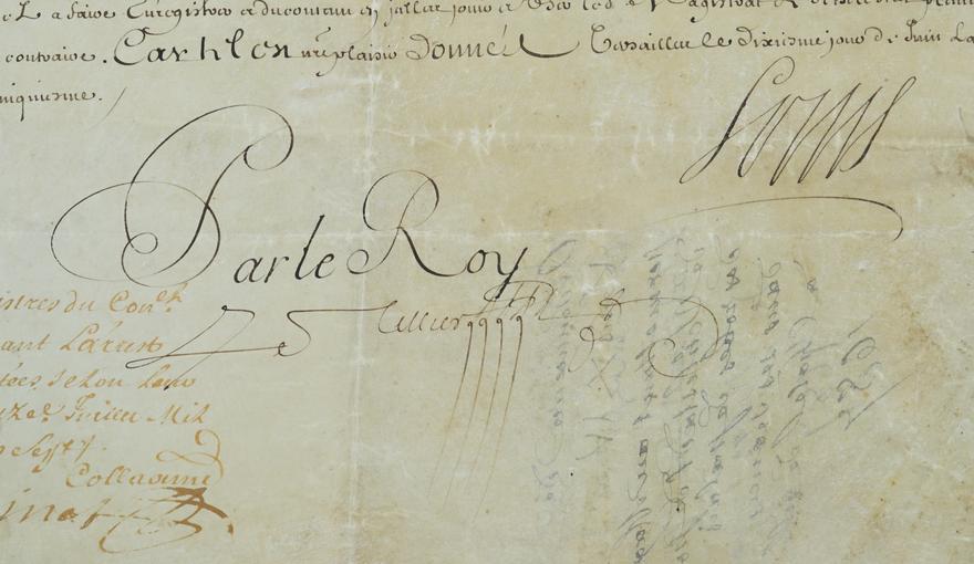 Signature du Roi Louis XIV