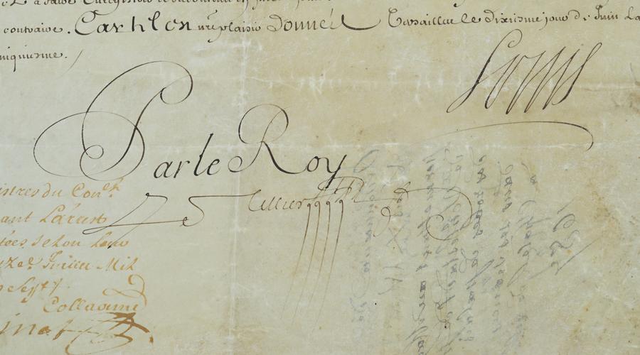 Signature du Roi Louis XIV