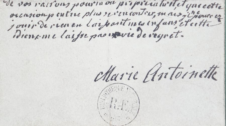 Signature de Marie Antoinette