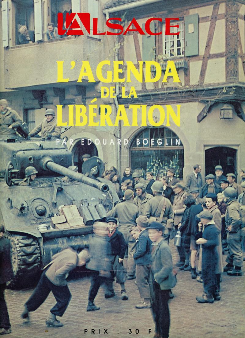 Couverture du numéro spécial de L'Alsace, L'Agenda de la Libération, publié en 1995 pour commémorer les 50 ans de la Libération. 