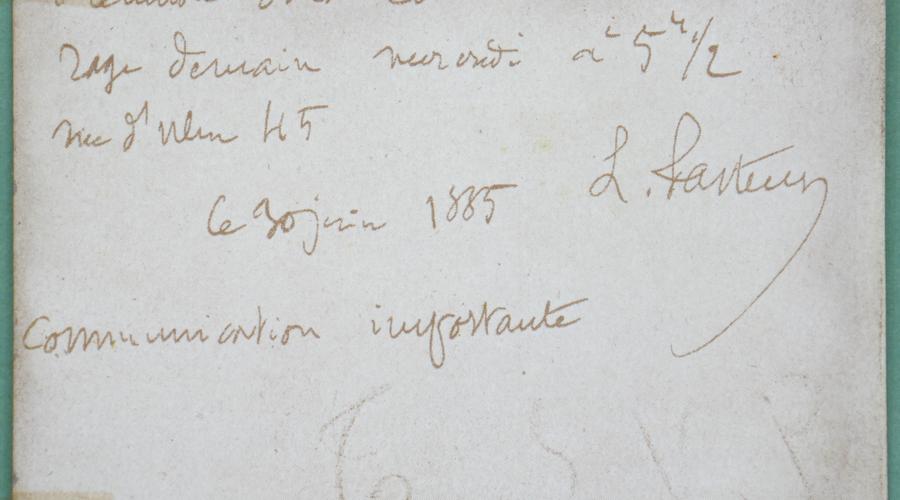 Signature de Louis Pasteur  