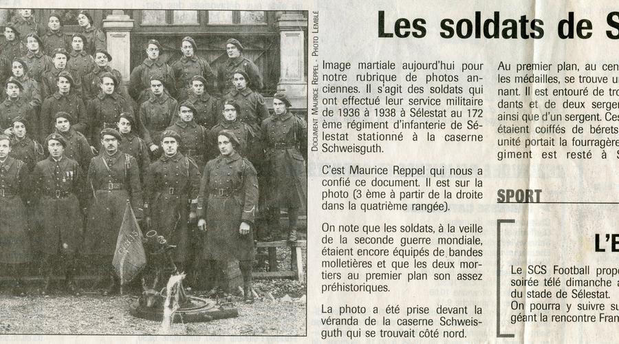 Coupure de journal retrouvé dans le don de Monsieur Siegel. 