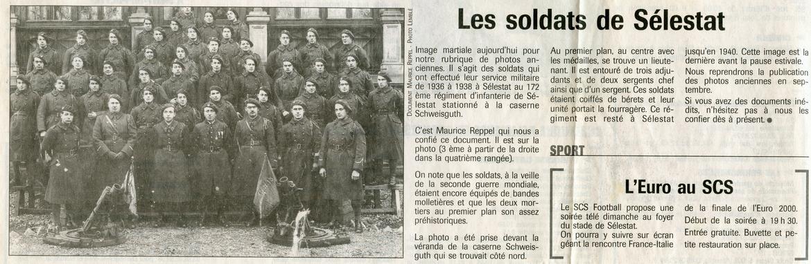 Coupure de journal retrouvé dans le don de Monsieur Siegel. 