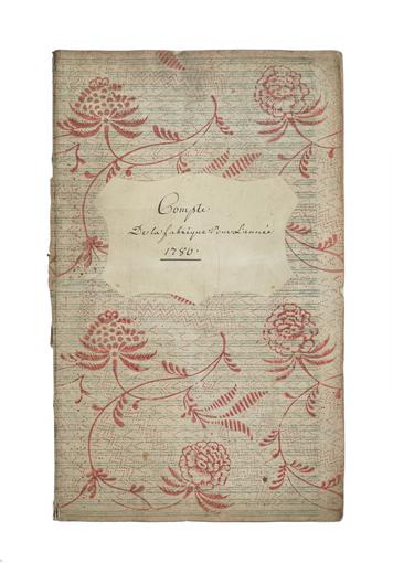 Livre de comptes de la fabrique rendu par le receveur, année 1780