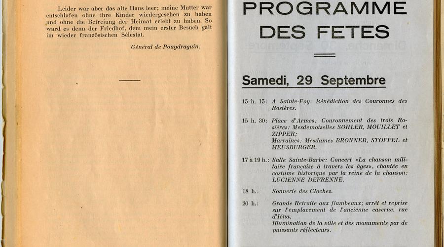 Détails du programme des Fêtes du Tricentenaire. 