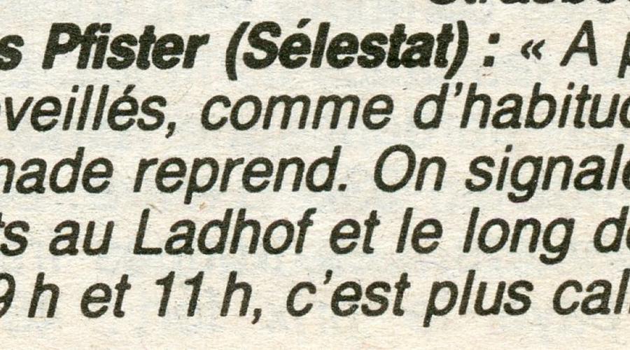 Témoignage de Jules Pfister, extrait de la page du 9 Décembre 1944. 