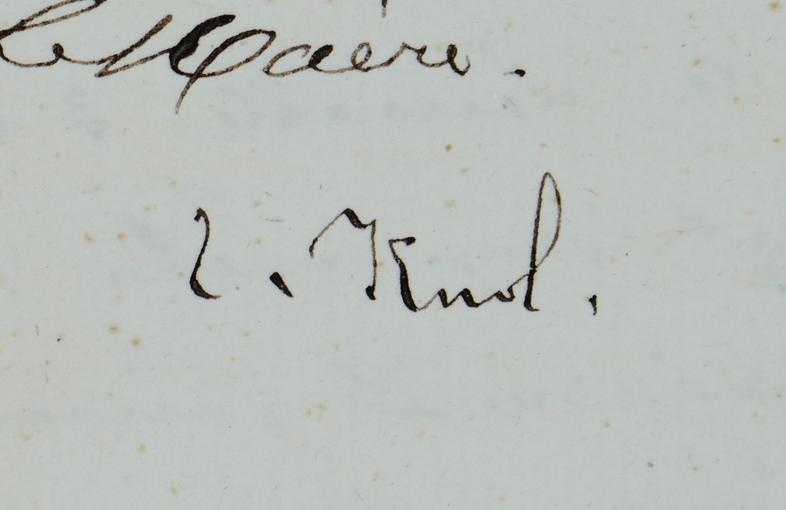Signature de Marie-Charles Knol, maire de la ville de Schlestadt (1861 à 1869)