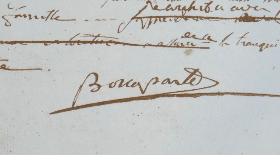 Signature de Napoléon Bonaparte